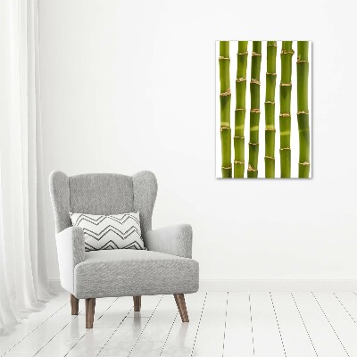 Fotocuadro de cristal elegante para hogar vertical Bambú