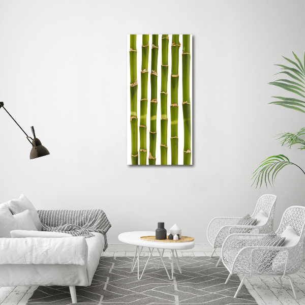 Fotocuadro de cristal elegante para hogar vertical Bambú