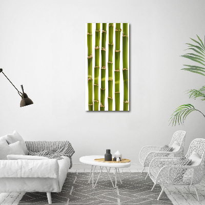 Fotocuadro de cristal elegante para hogar vertical Bambú