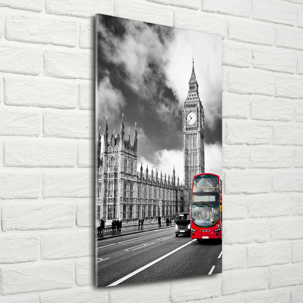 Cuadro de vidrio templado 4mm para pared vertical Big Ben de Londres