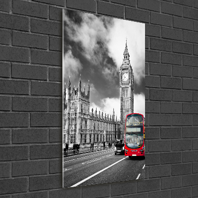 Cuadro de vidrio templado 4mm para pared vertical Big Ben de Londres