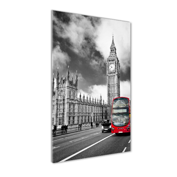 Cuadro de vidrio templado 4mm para pared vertical Big Ben de Londres