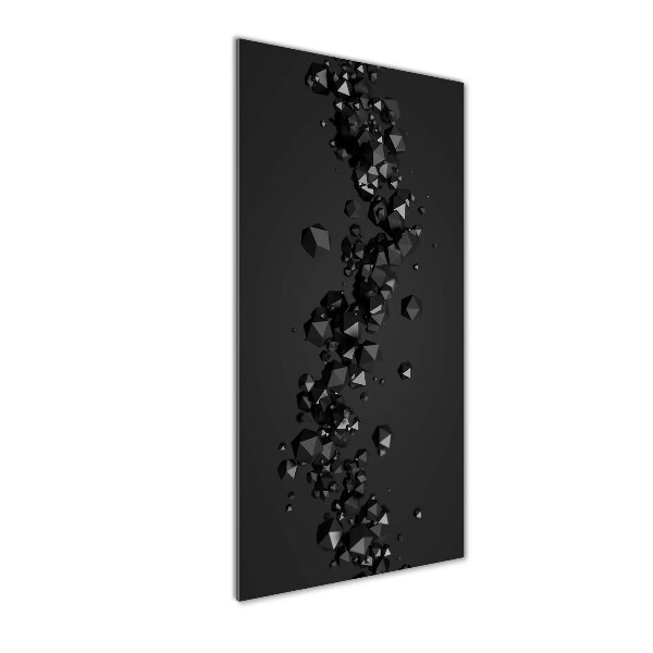 Cuadro de vidrio templado 4mm para pared vertical Abstracción 3D