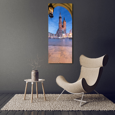 Cuadro decorativo en cristal con canto pulido vertical Cracovia, Polonia