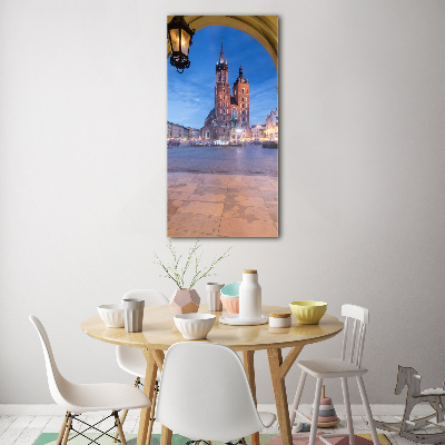 Cuadro decorativo en cristal con canto pulido vertical Cracovia, Polonia