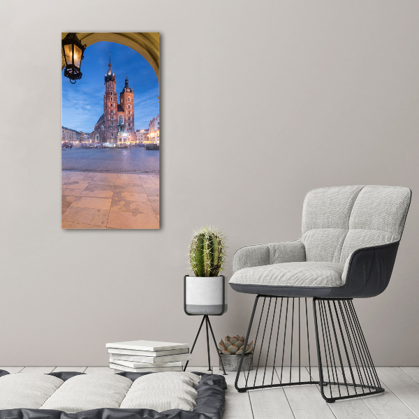 Cuadro decorativo en cristal con canto pulido vertical Cracovia, Polonia