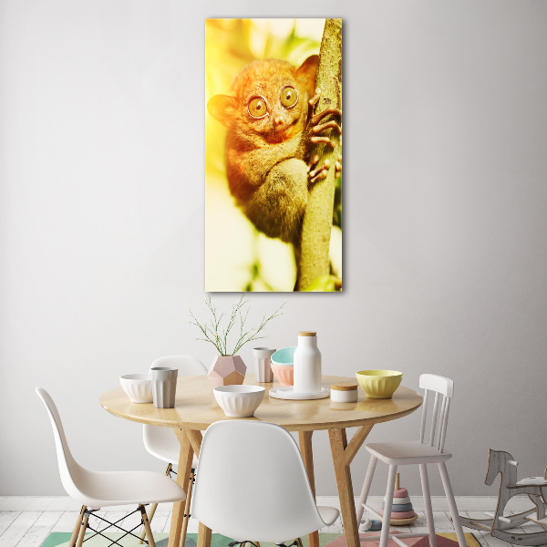 Cuadro de vidrio templado 4mm para pared vertical Tarsero fantasma