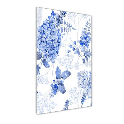 Cuadro de cristal moderno efecto brillo vertical Sin