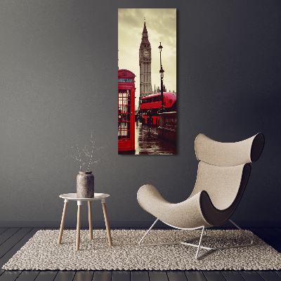 Fotocuadro de cristal elegante para hogar vertical Big Ben de Londres
