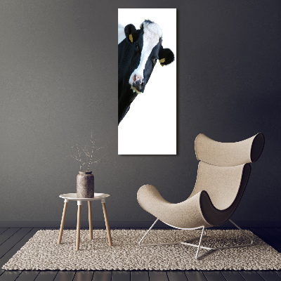 Cuadro de vidrio templado 4mm para pared vertical Vaca moteada