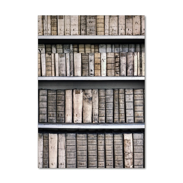 Cuadro de cristal moderno efecto brillo vertical Estante para libros