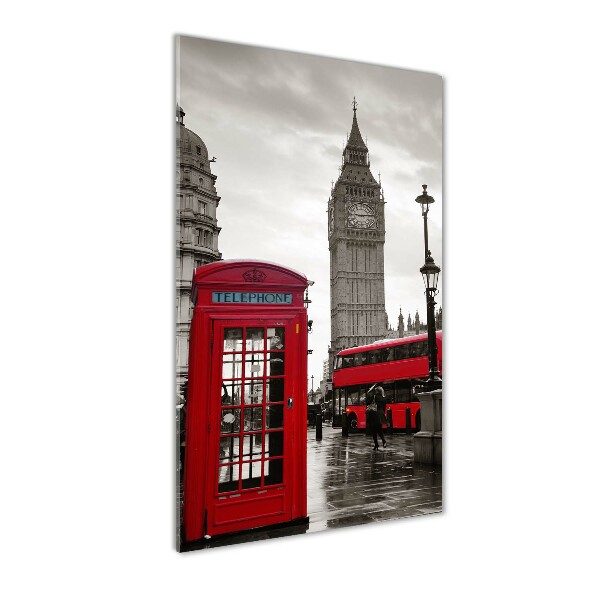 Cuadro de vidrio templado 4mm para pared vertical Big Ben de Londres