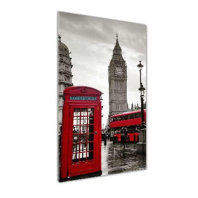 Cuadro de vidrio templado 4mm para pared vertical Big Ben de Londres