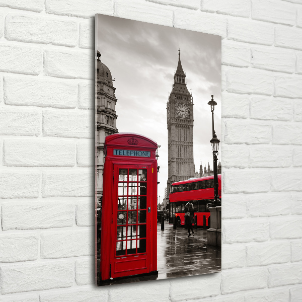 Cuadro de vidrio templado 4mm para pared vertical Big Ben de Londres