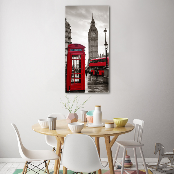 Cuadro de vidrio templado 4mm para pared vertical Big Ben de Londres