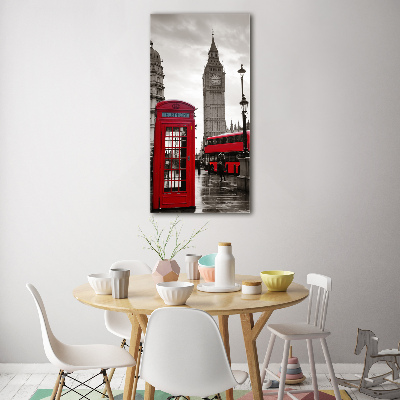 Cuadro de vidrio templado 4mm para pared vertical Big Ben de Londres