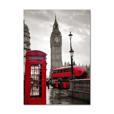Cuadro de vidrio templado 4mm para pared vertical Big Ben de Londres