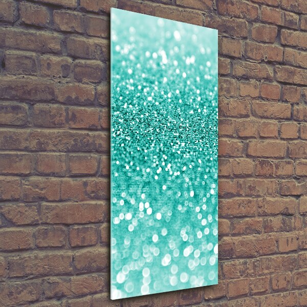 Cuadro de cristal moderno efecto brillo vertical Perifollos