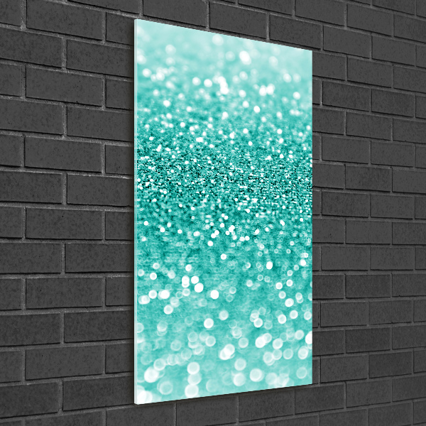 Cuadro de cristal moderno efecto brillo vertical Perifollos