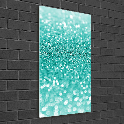 Cuadro de cristal moderno efecto brillo vertical Perifollos