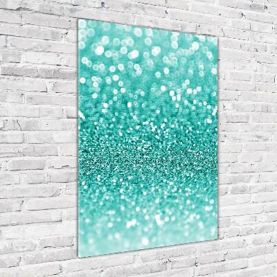 Cuadro de cristal moderno efecto brillo vertical Perifollos