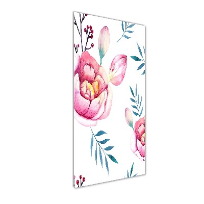 Foto-obraz zdjęcie na szkle pionowy Piwonie