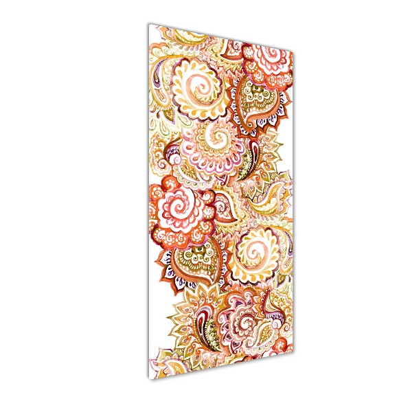 Cuadro de cristal moderno efecto brillo vertical Adornos