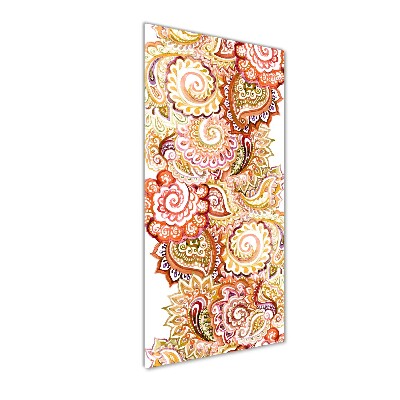 Cuadro de cristal moderno efecto brillo vertical Adornos