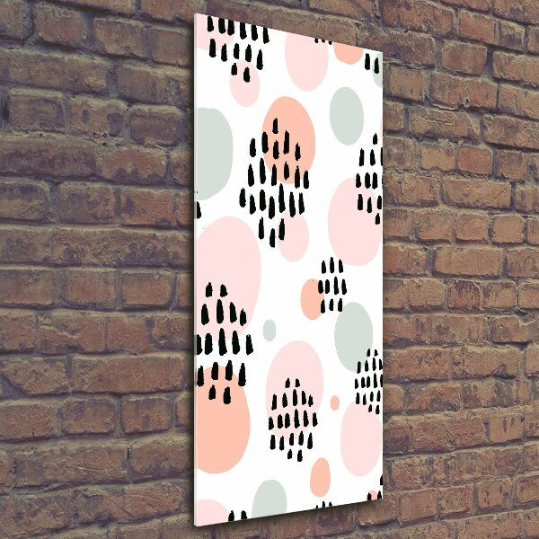 Cuadro de vidrio templado 4mm para pared vertical Fondo abstracto