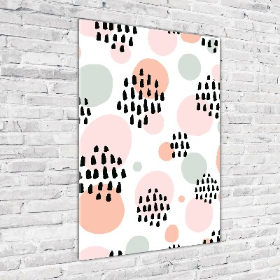 Cuadro de vidrio templado 4mm para pared vertical Fondo abstracto