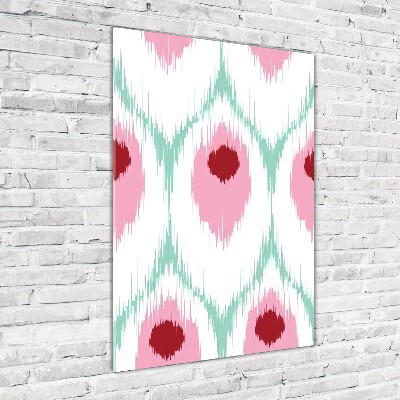 Foto obraz szkło hartowane pionowy Pawi wzór