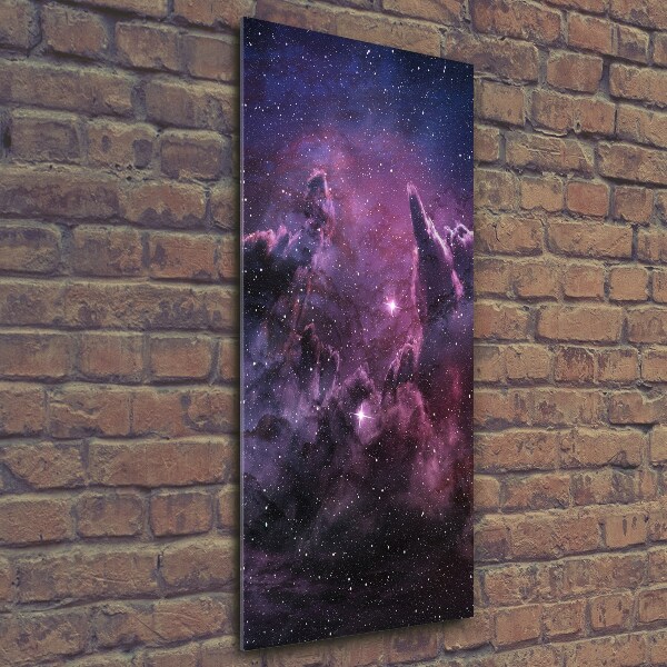 Cuadro de vidrio templado 4mm para pared vertical Nebulosa