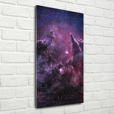 Cuadro de vidrio templado 4mm para pared vertical Nebulosa