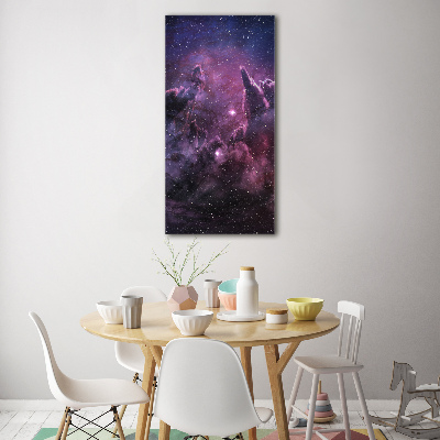 Cuadro de vidrio templado 4mm para pared vertical Nebulosa