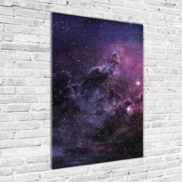 Cuadro de vidrio templado 4mm para pared vertical Nebulosa