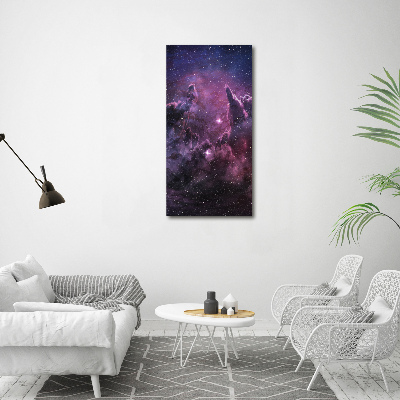 Cuadro de vidrio templado 4mm para pared vertical Nebulosa