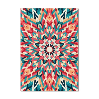 Fotocuadro de cristal elegante para hogar vertical Caleidoscopio