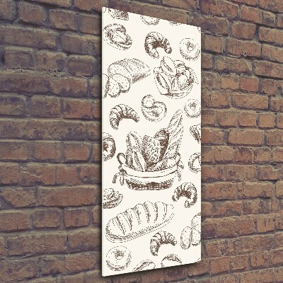 Cuadro de cristal moderno efecto brillo vertical Pan