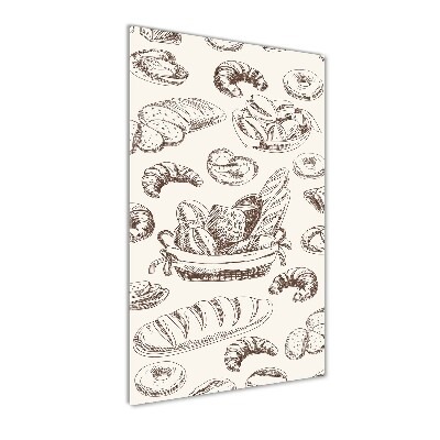 Cuadro de cristal moderno efecto brillo vertical Pan