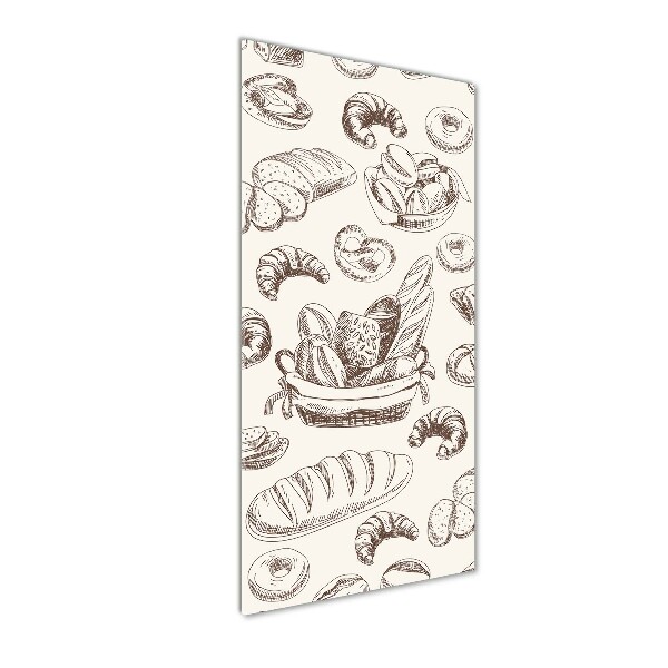 Cuadro de cristal moderno efecto brillo vertical Pan