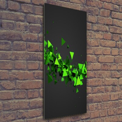 Cuadro de vidrio templado 4mm para pared vertical Onda geométrica