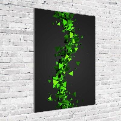 Cuadro de vidrio templado 4mm para pared vertical Onda geométrica