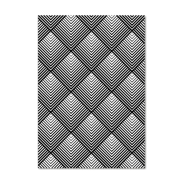 Cuadro de vidrio templado 4mm para pared vertical Fondo geométrico