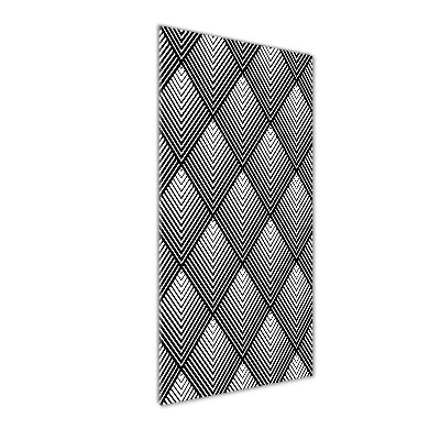 Cuadro de vidrio templado 4mm para pared vertical Fondo geométrico