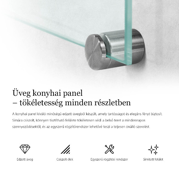 Salpicadero de cocina transparente 