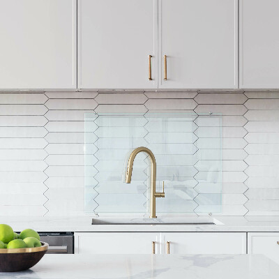 Salpicadero de cocina transparente 