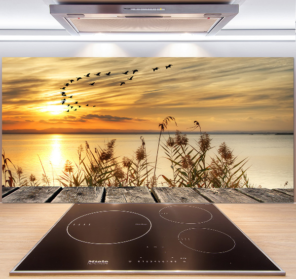 Panel para cocina Muelle en el lago