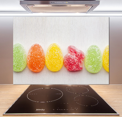 Panel de pared de cocina Gomitas de colores
