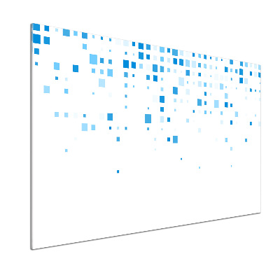 Panel para cocina Cuadrados azules