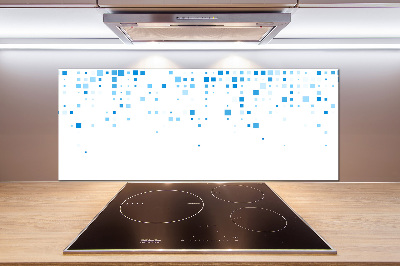 Panel para cocina Cuadrados azules